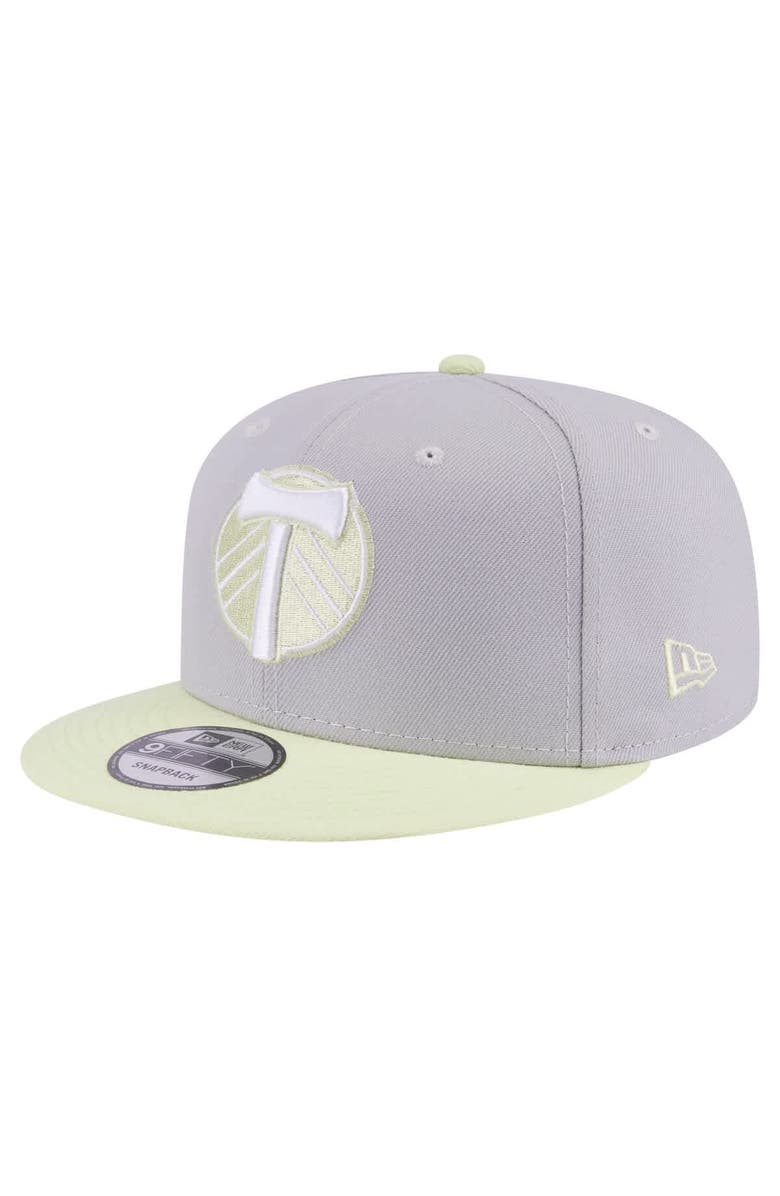 New Era Men's New Era Gray Portland Timbers Color Pack Two-Tone 9FIFTY Snapback Hat, Main, color, Gray