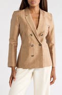 L'AGENCE Colin Double Breasted Blazer