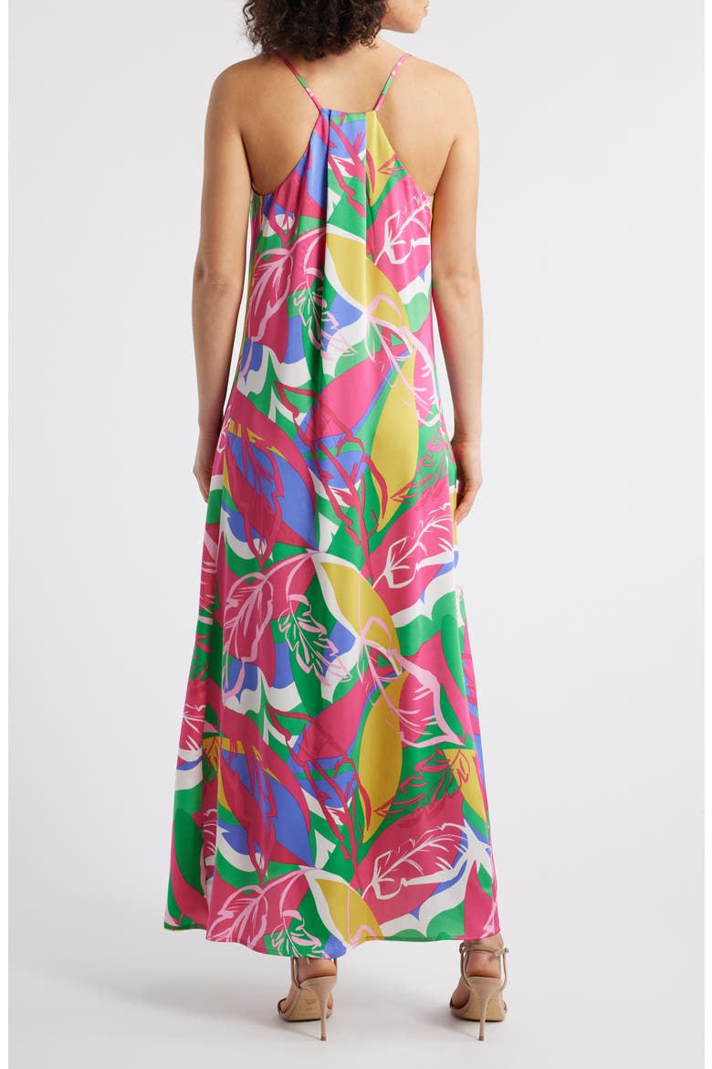 Printed Maxi Sundress, Alternate, color, RASBERRY FLORAL