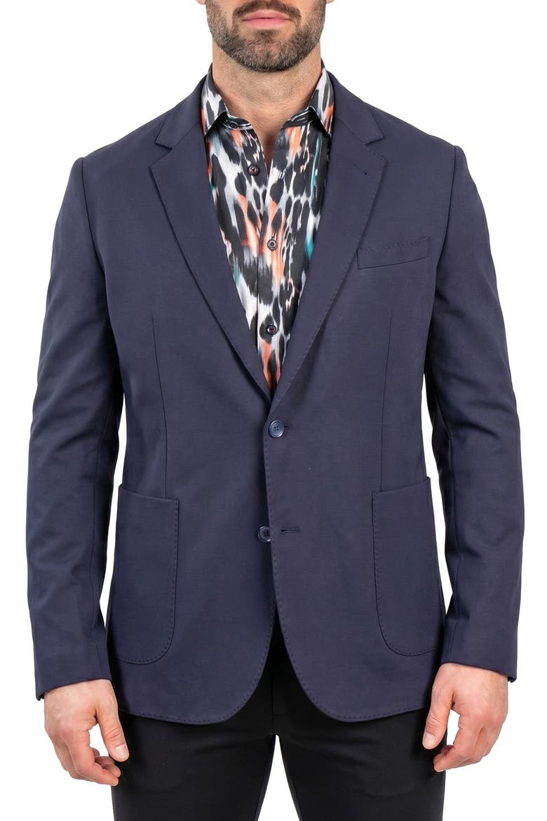 Descartes Unconstructed Blazer, Main, color, BLUE