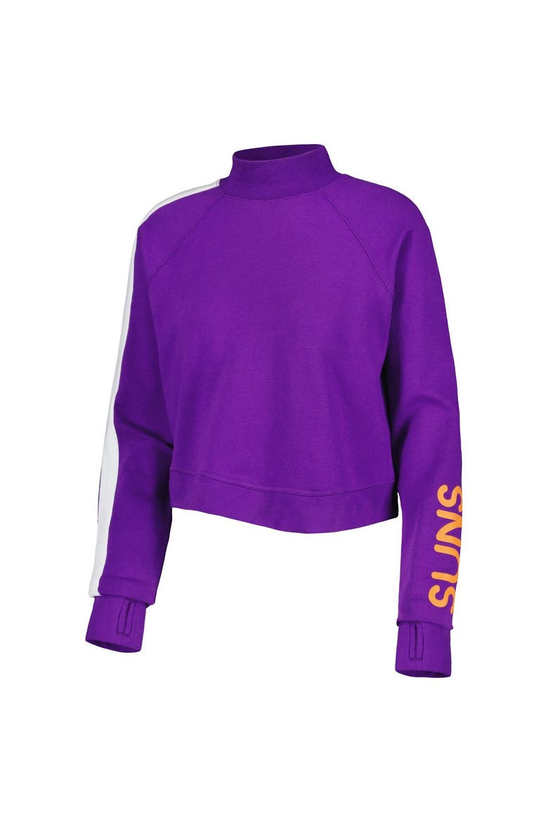 Women's Lusso Purple Phoenix Suns Maddie & Matildas Raglan Tri-Blend Pullover Hoodie & Jogger Pants Set, Alternate, color, Purple