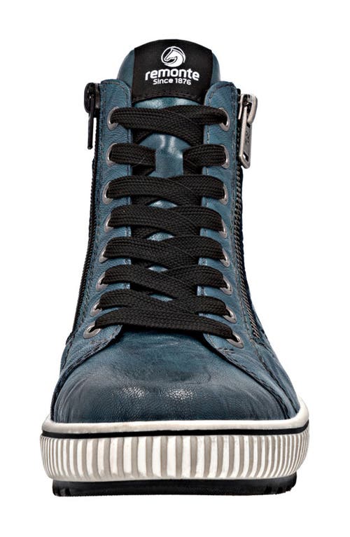 Remonte Maditta 72 High Top Sneaker In Blue
