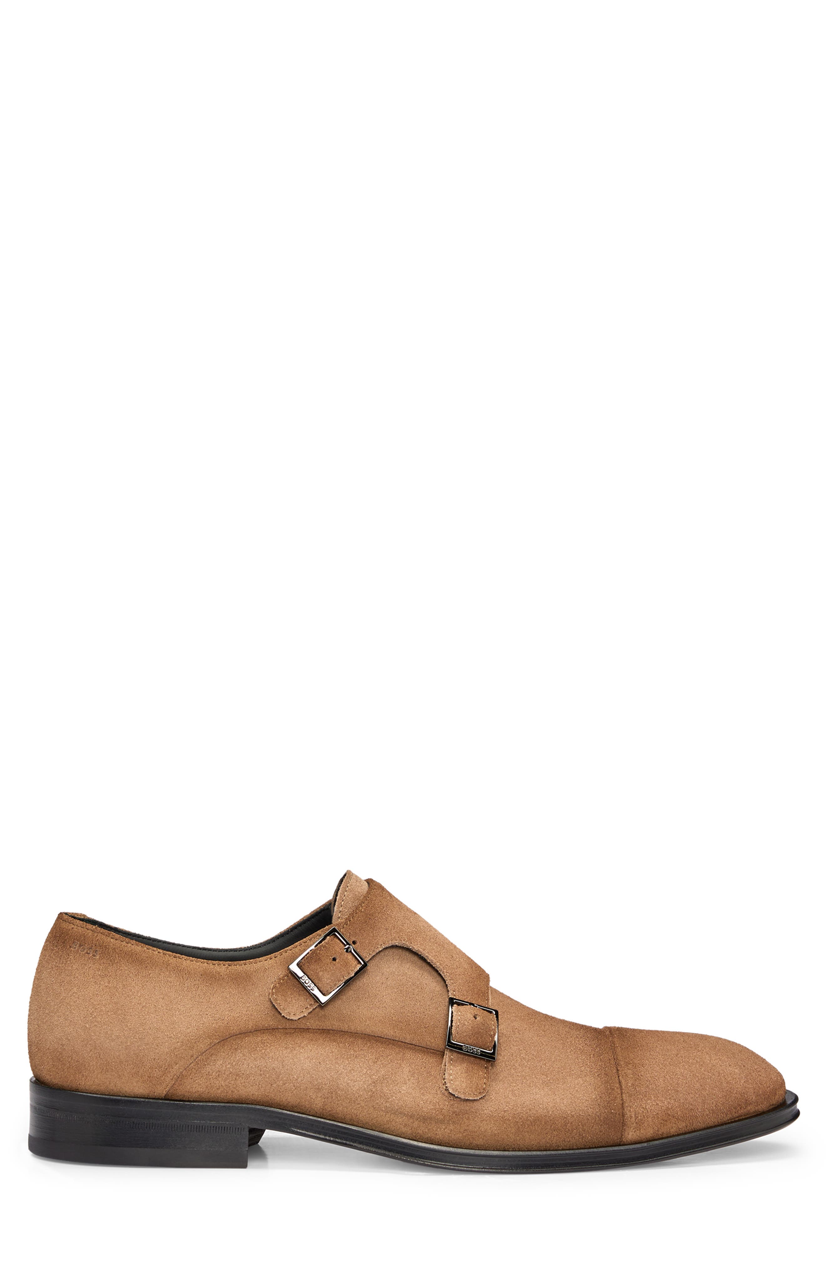 BOSS Derrek Monk Strap Shoe, Alternate, color, 