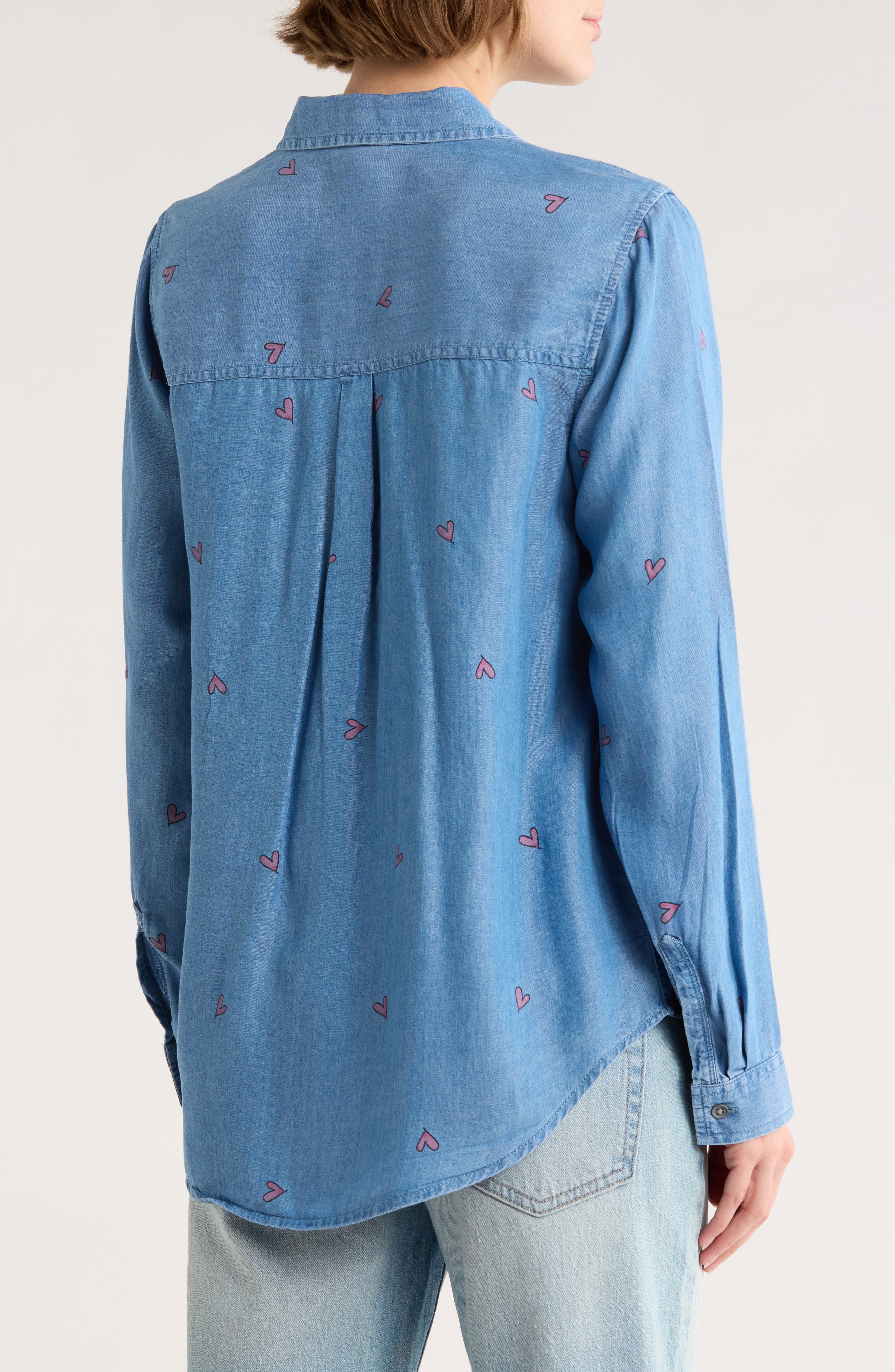 Cassie Chambray Button-Up Shirt - image 2