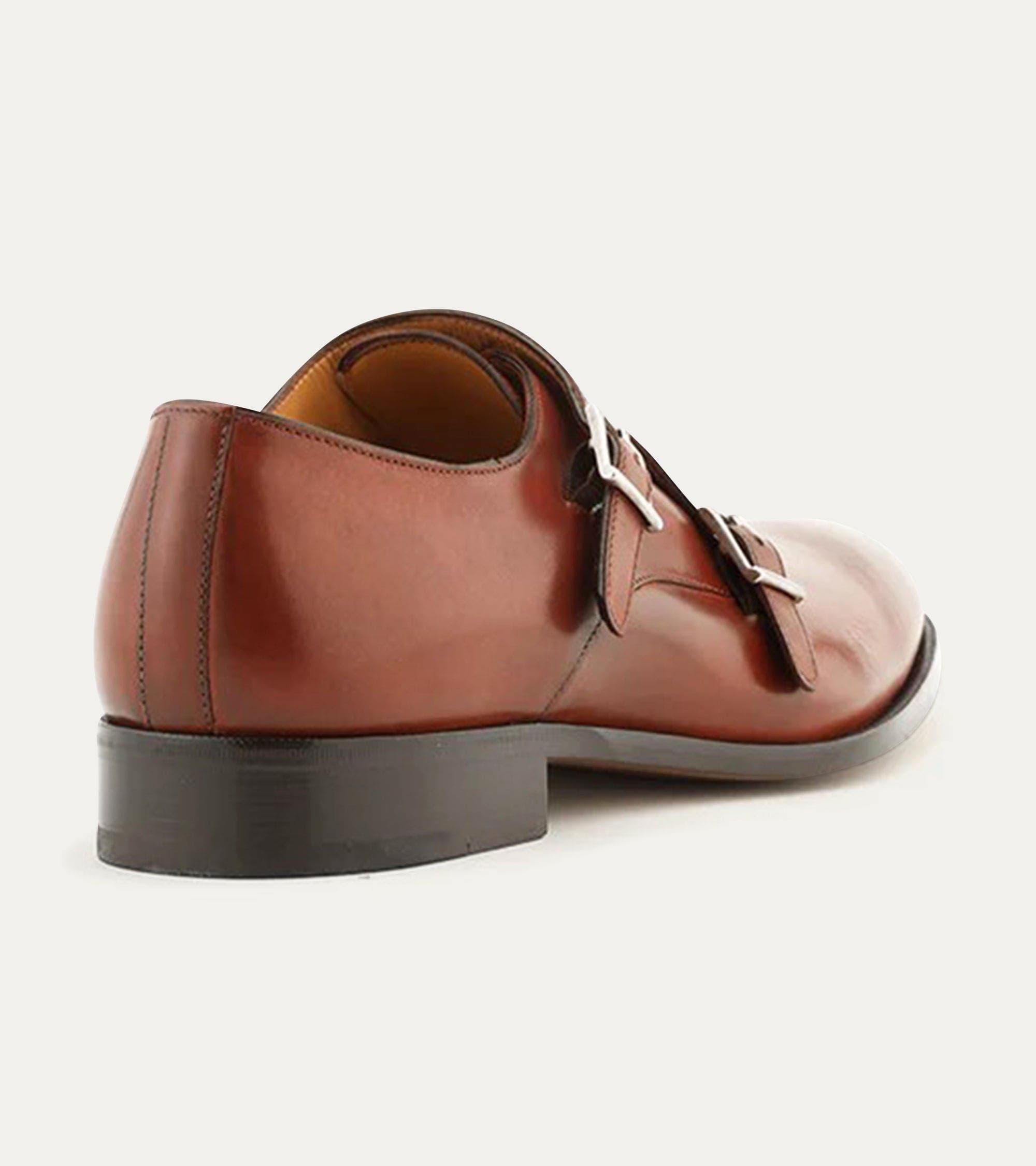 Kurt Plain Toe Monkstrap, Alternate, color, Brandy Antique