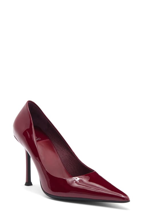 Jeffrey Campbell Risktaker Pointed Toe Pump In Cherry Red Patent