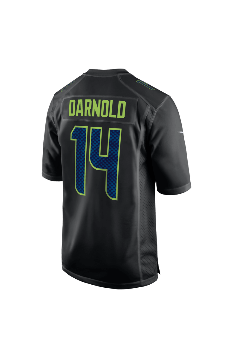 Nike Men's Nike Sam Darnold Black Seattle Seahawks Super Bowl LX Patch Carbon Fashion Game Jersey, Alternate, color, Black