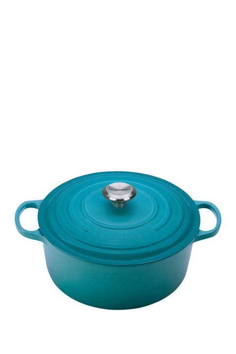 Signature 7.5-Quart Round Enameled Cast Iron Dutch Oven