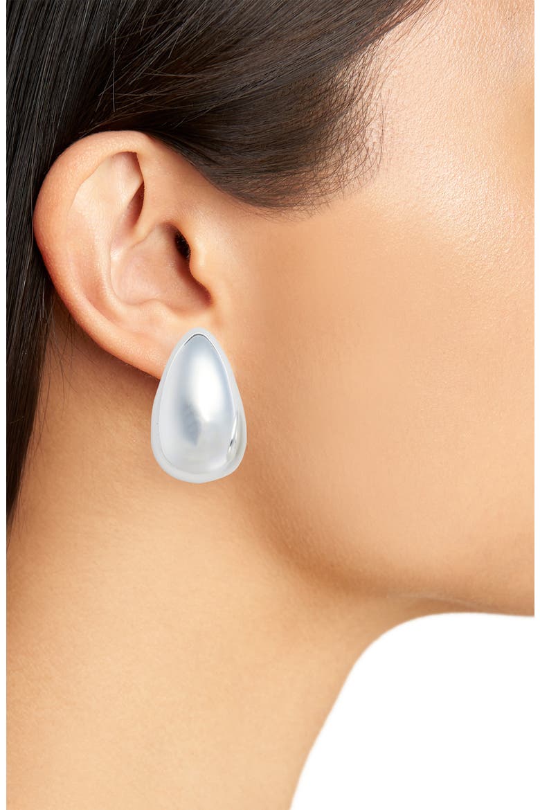 Magda Drop Earrings, Alternate, color, SILVER