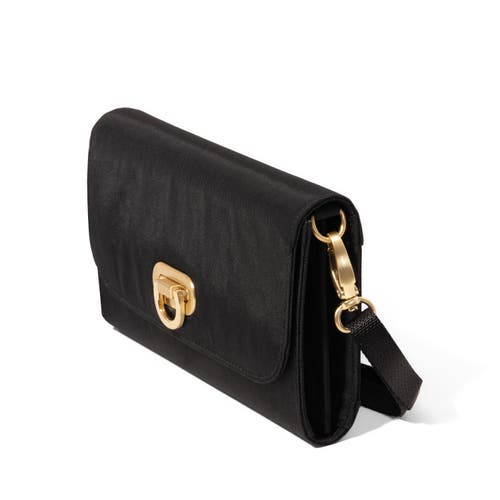 Baggallini Coastal Flip Lock Rfid Phone Wallet Crossbody Bag In Black