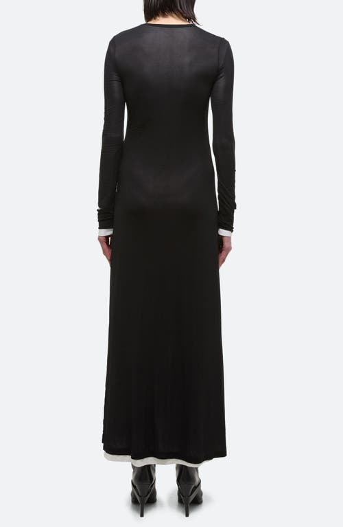 Helmut Lang Mehrlagiges Maxikleid Aus Cupro