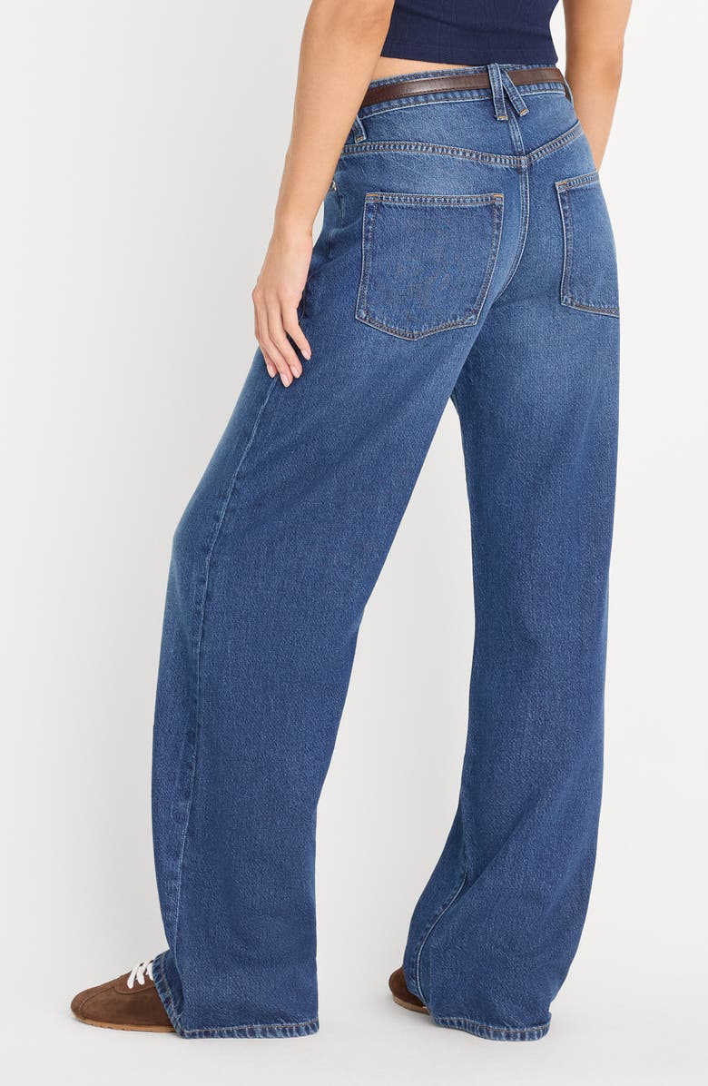 Good American Weightless Wide Leg Jeans, Alternate, color, Indigo1258
