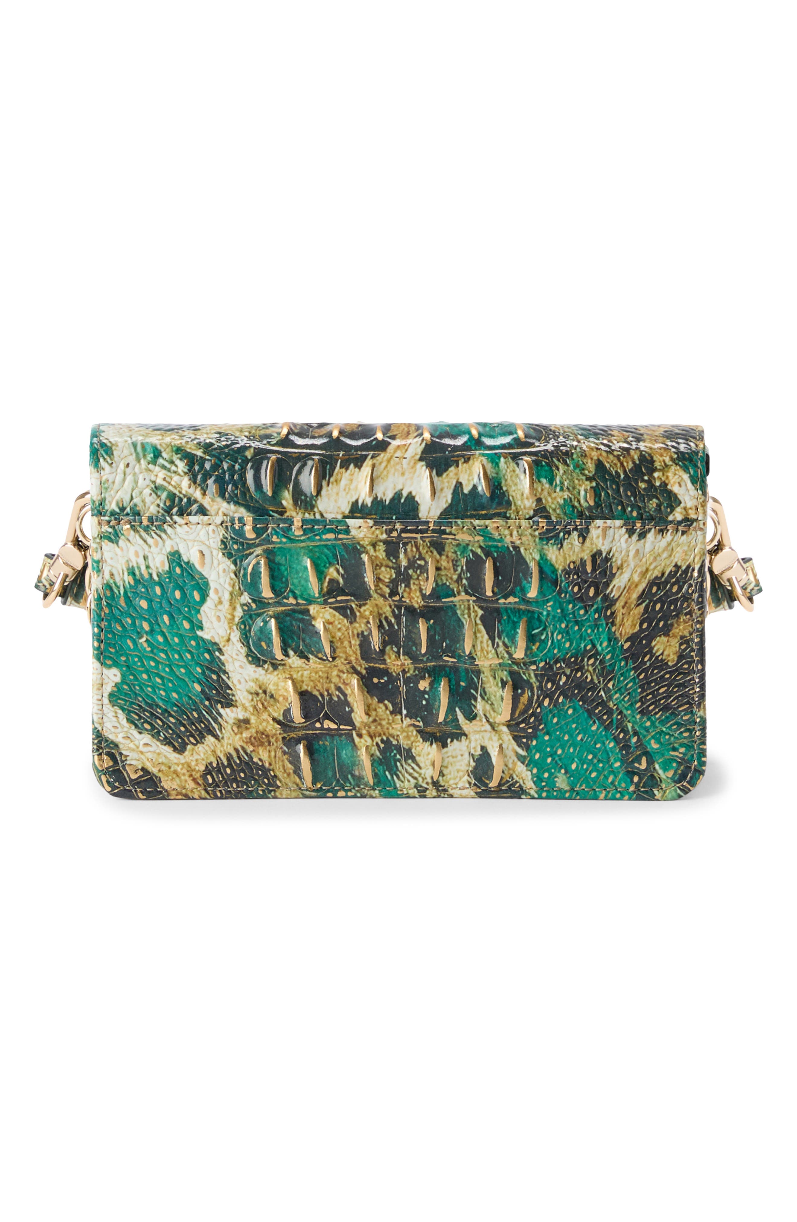 Minuette Croc Embossed Leather Crossbody Bag, Alternate, color, ROARING