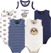 Hudson Baby Soft Cotton Sleeveless Bodysuits