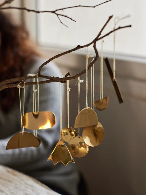 Fleck Abstract Ornaments In Gold