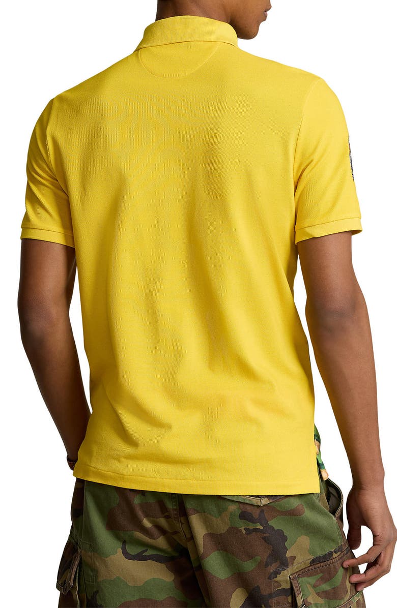 Polo Ralph Lauren Print Piqué Polo, Alternate, color,