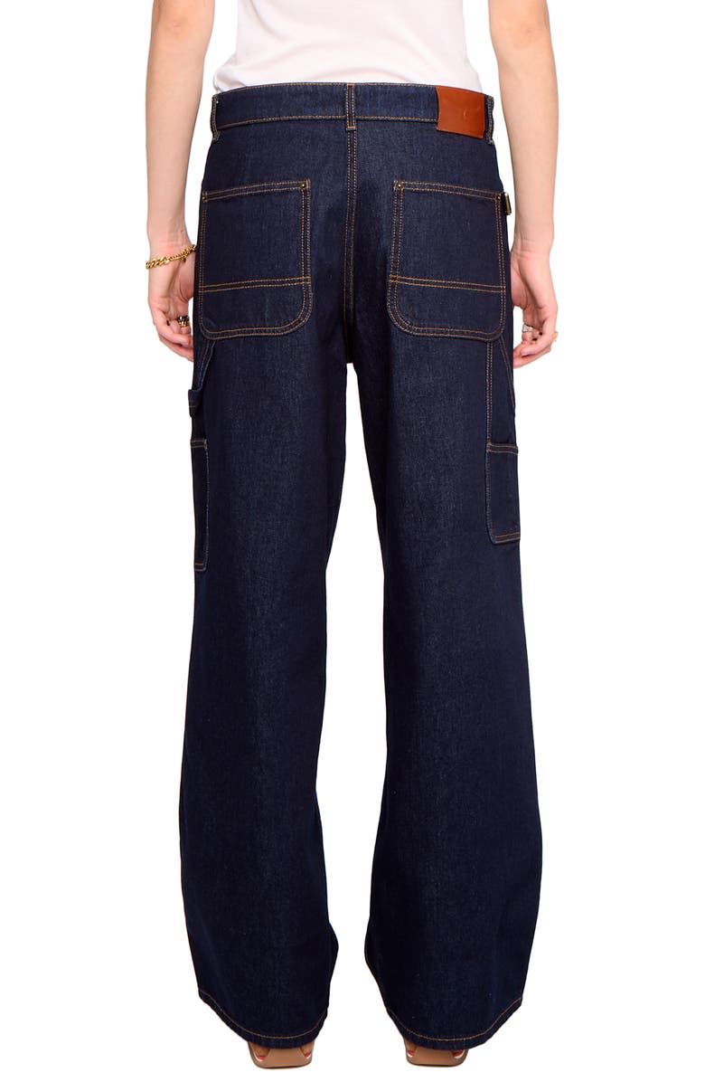 Zadig & Voltaire Perya Straight Leg Cargo Jeans, Alternate, color, Brut