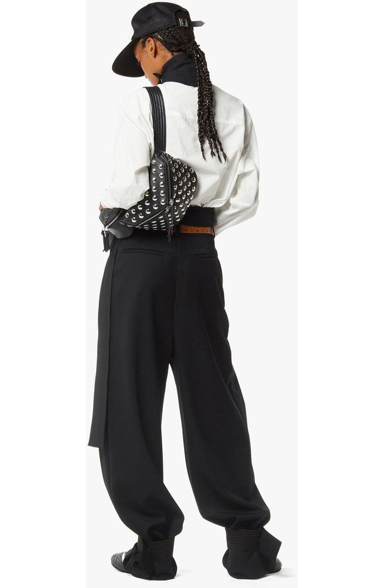 MCM Diamant 3D Belt Bag in Galactic Gala Lamb Leather, Alternate, color, Black