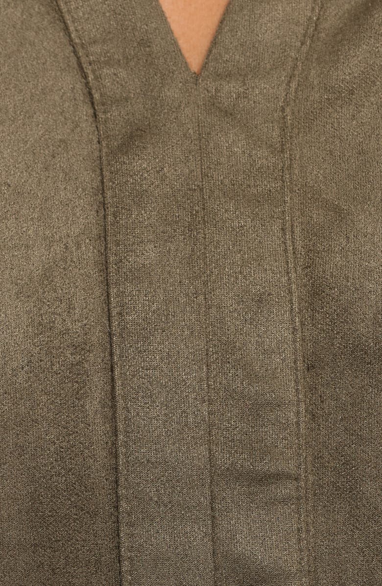 Petal & Pup Alyx Faux Suede Minidress, Alternate, color, Olive