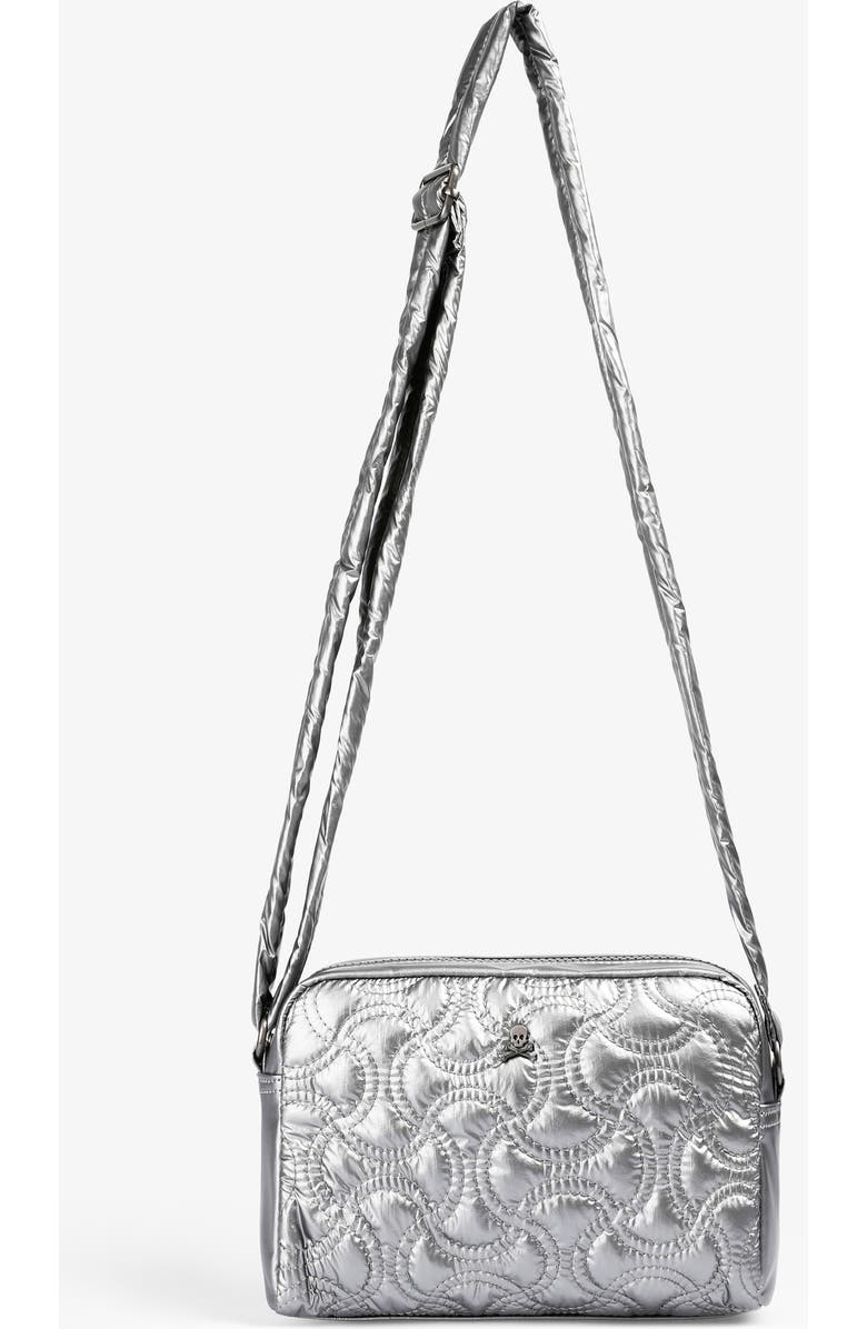 Scalpers Nyquiltedfabric Bag, Main, color, Silver