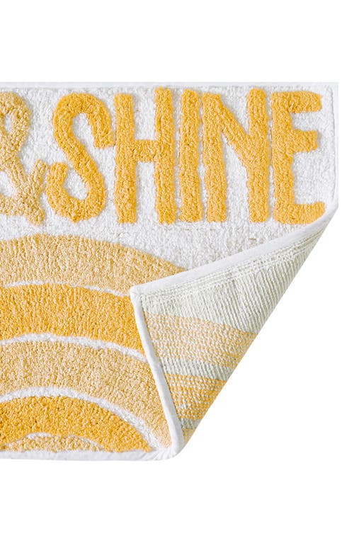 Jessica Simpson Cotton Bath Rug In Yellow