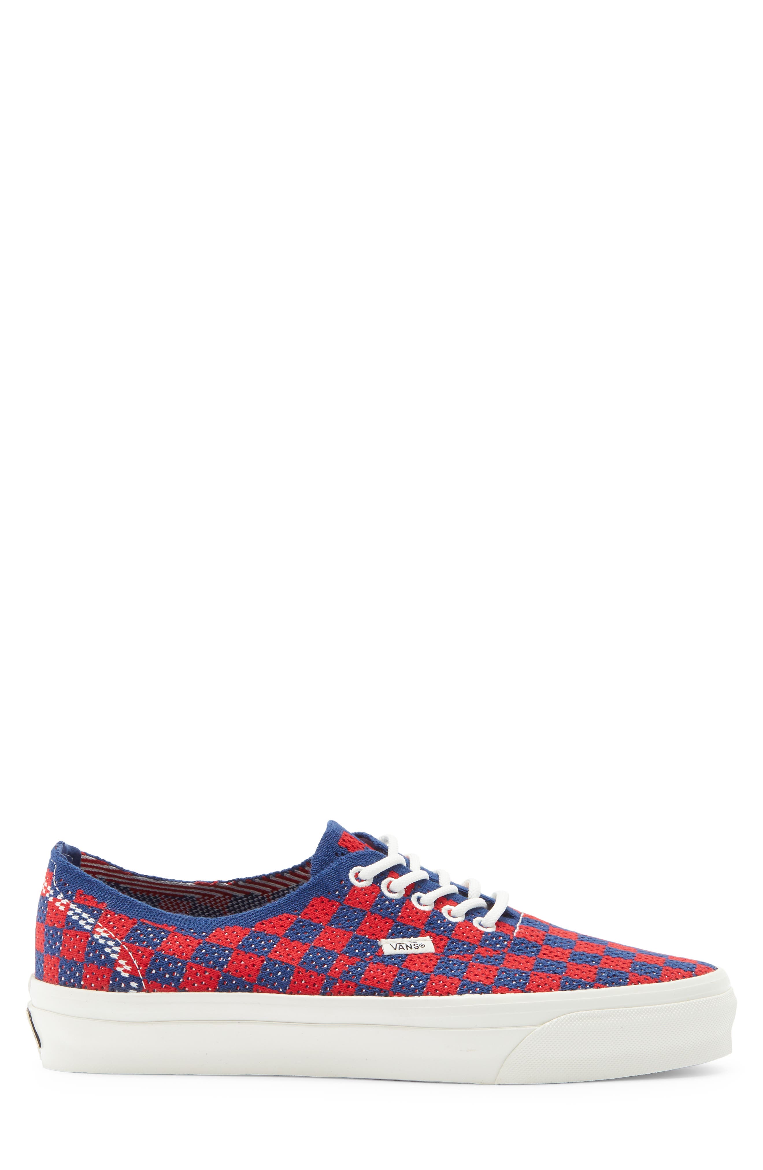 Authentic 44 EK Sneaker, Alternate, color, PUNK CHECK RED/BLUE