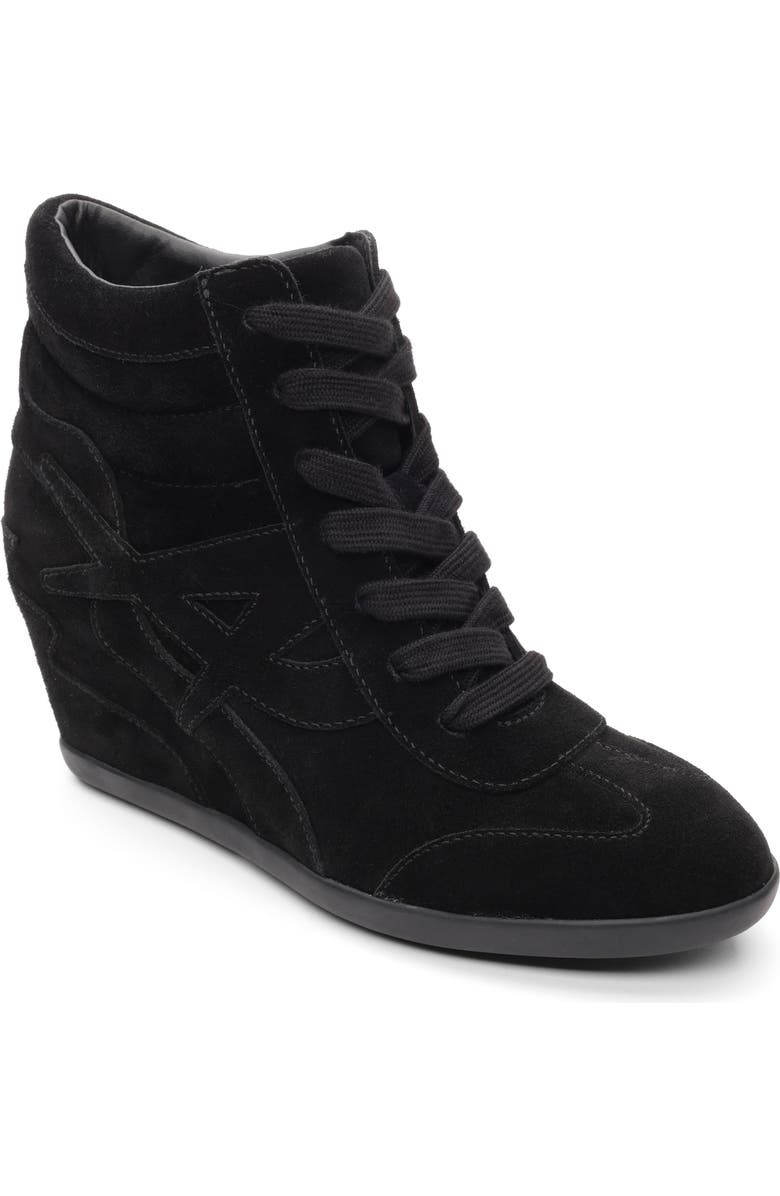 Ash Boradia Wedge Sneaker, Main, color, Black