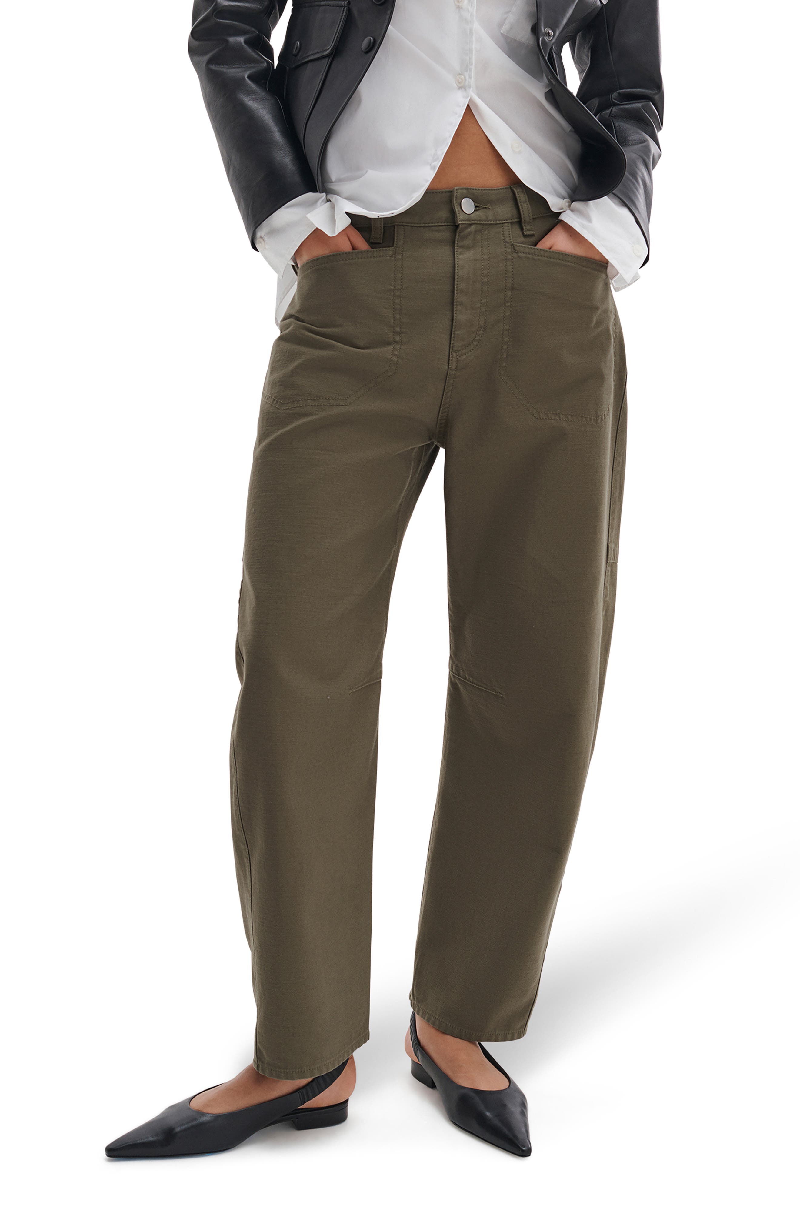 Stevie Tapered Stretch Cotton Utility Pants - image 3