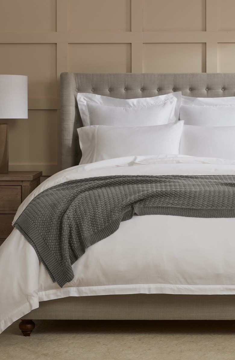 Boll & Branch Woven Knit Organic Cotton Throw Blanket, Alternate, color, 