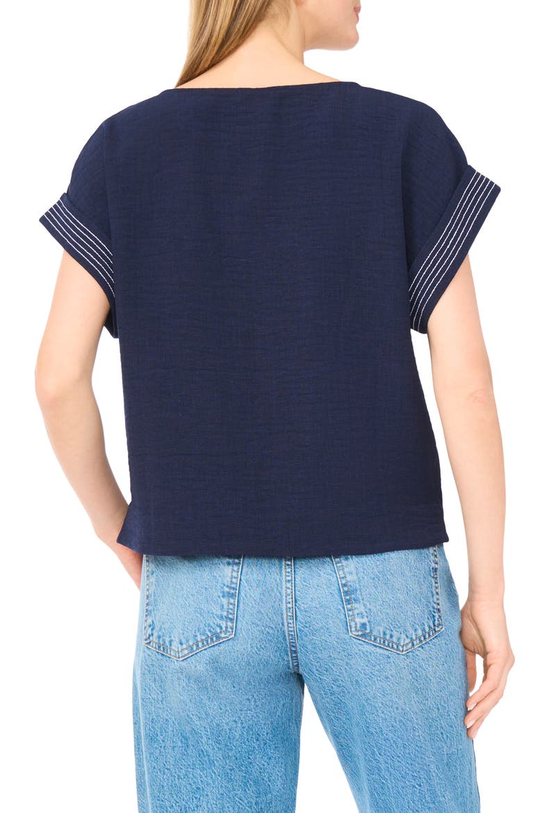 Stitch Cuff Top, Alternate, color, CLASSIC NAVY