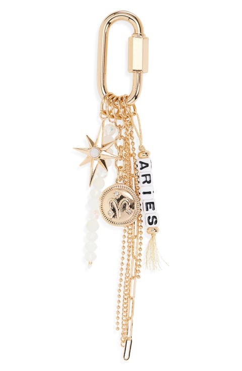 Zodiac Bead Bag Charm