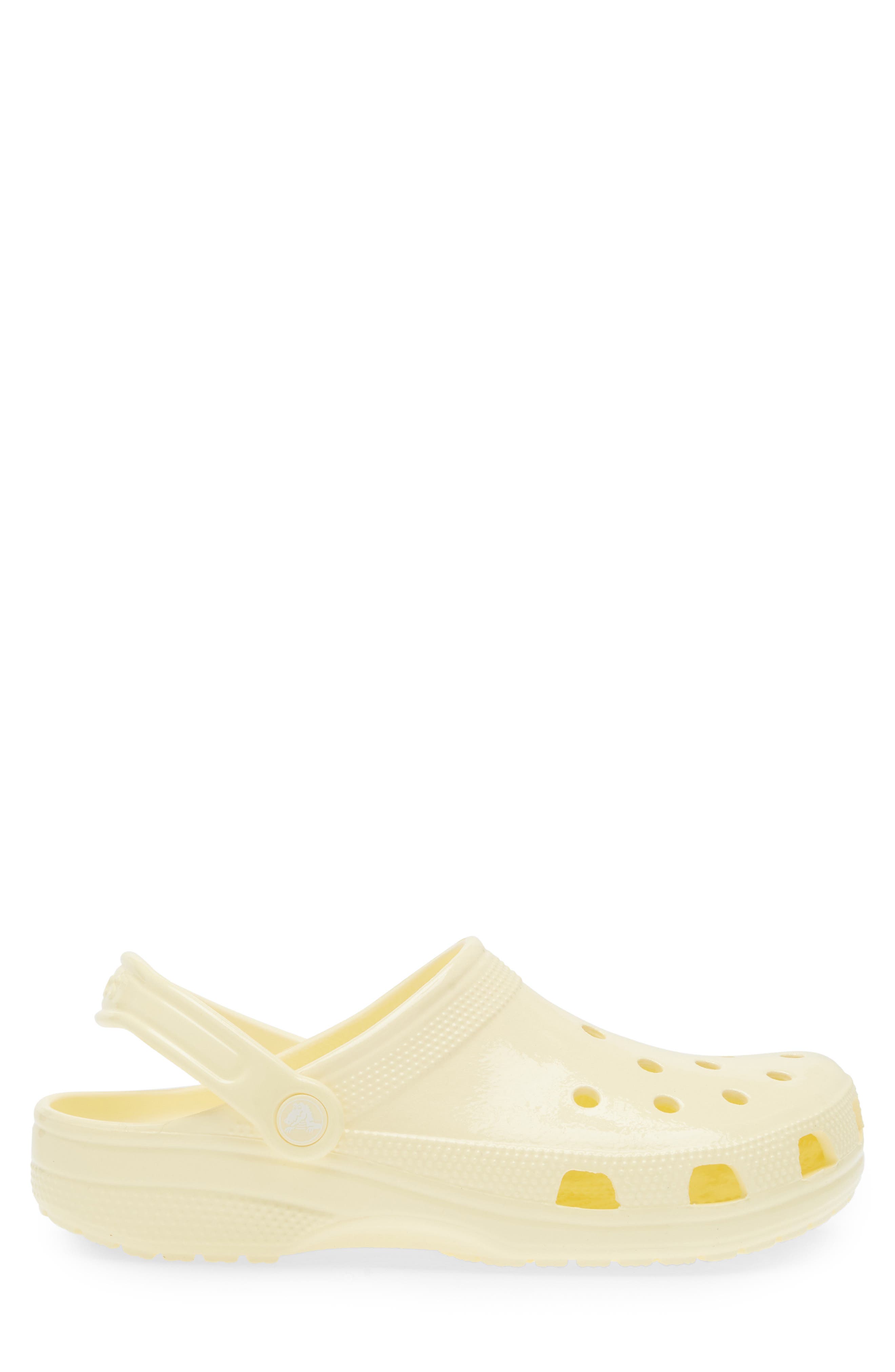 Classic High Shine Clog, Alternate, color, BUTTERCREAM