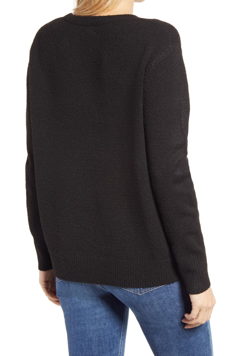 Caslon<sup>®</sup> Crewneck Sweater, Alternate, color,