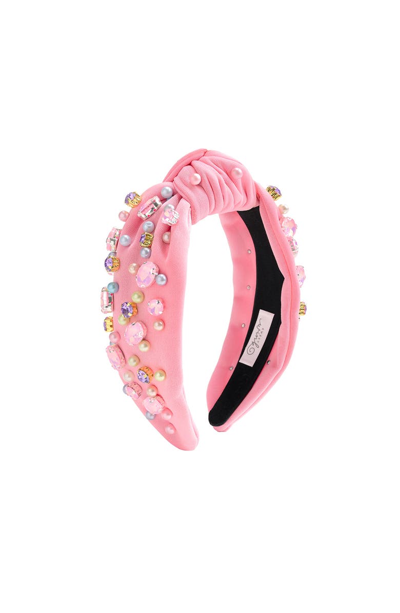 Sweet Wink Pastel Gemstone Headband, Main, color, Pink
