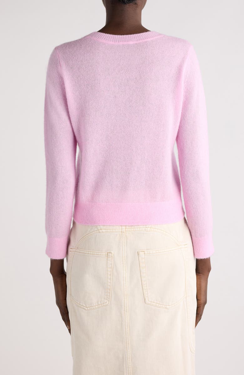 Isabel Marant Leonor Silk, Baby Alpaca & Cashmere Sweater, Alternate, color, Light Pink