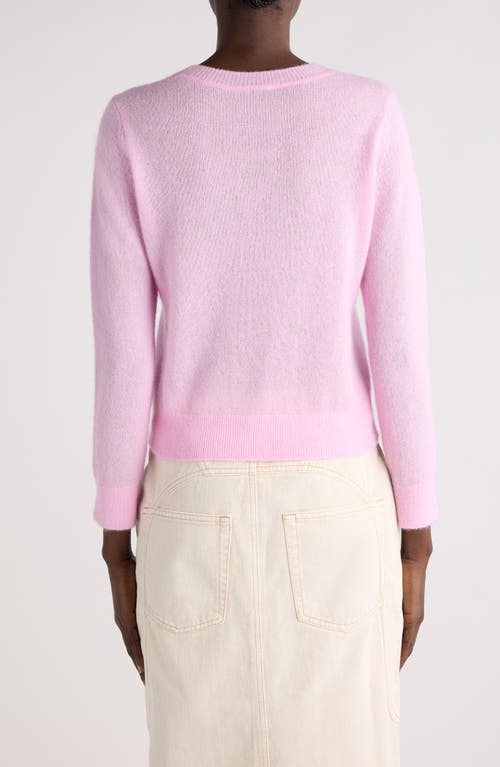 Isabel Marant Leonor Silk, Baby Alpaca & Cashmere Sweater In Light Pink