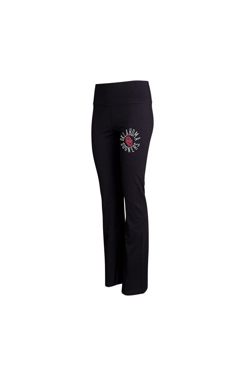 CONCEPTS SPORT Women's Concepts Sport Black Oklahoma Sooners Enclave Tri-Blend Flared Leggings, Main, color, Black
