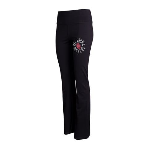 Women's Concepts Sport Black Oklahoma Sooners Enclave Tri-Blend Flared Leggings