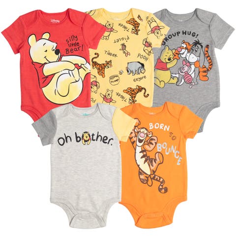 Winnie the Pooh 5-Pack One Piece Bodysuits (Baby)