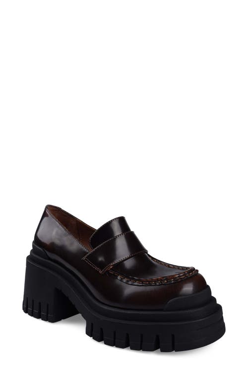 Zigi Orlana Platform Loafer In Brown