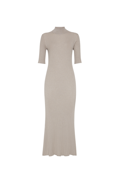 Cashmere and silk knit dress