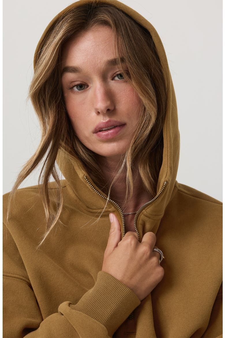Restore Half Zip Hoodie, Alternate, color, RUM