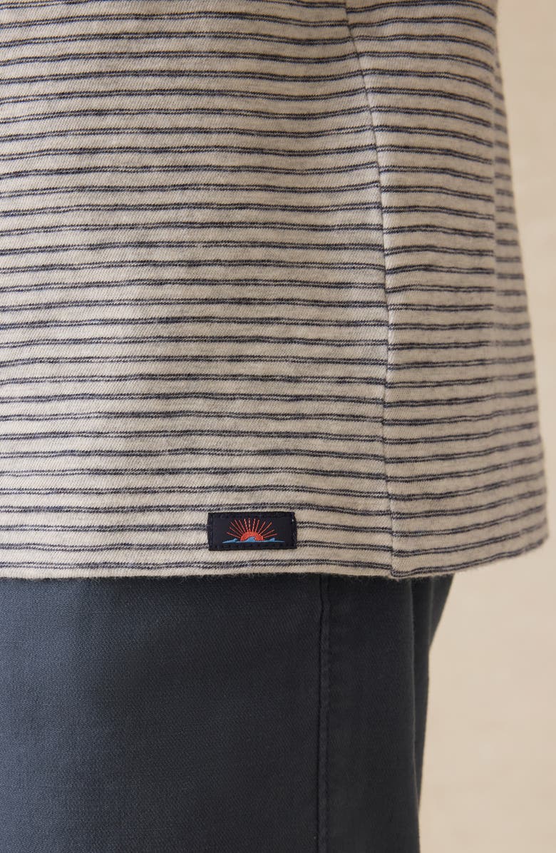 Faherty Sunwashed Stripe T-Shirt, Alternate, color, Silver Sea Stripe