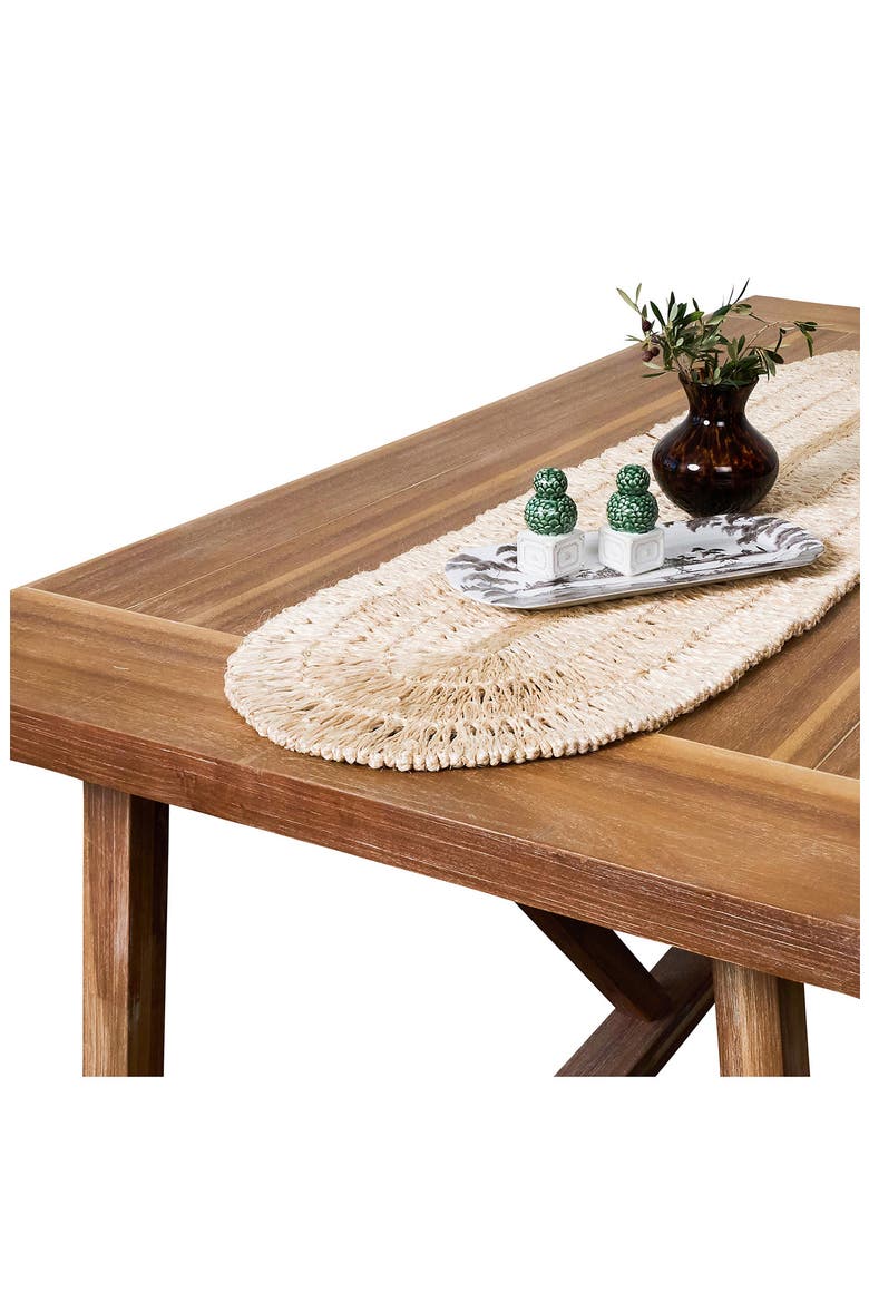 Straw Loop Table Runner, Alternate, color, NATURAL