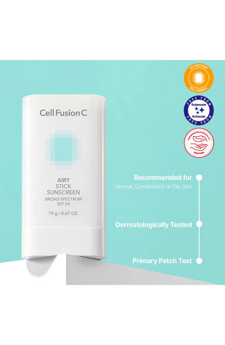 Cell Fusion C Airy Stick Sunscreen, Alternate, color, White