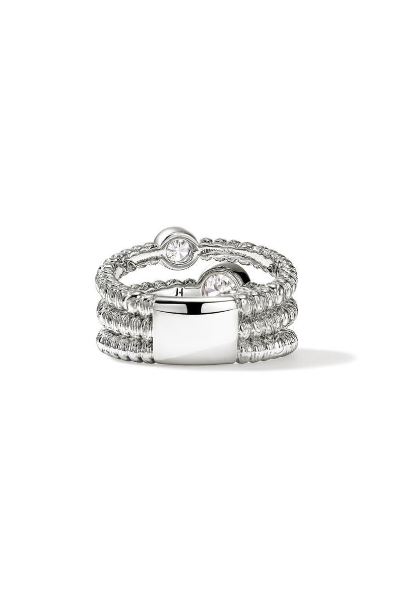 JH Lovestruck Sterling Silver Lab Grown Diamond Ring, Alternate, color, SILVER