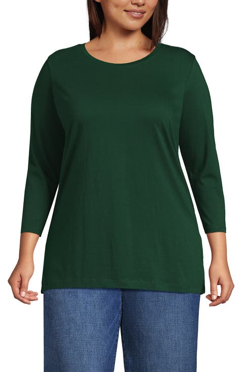 3/4 Sleeve Cotton Supima Tunic