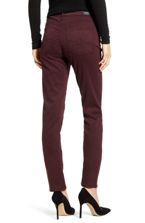 Ag 'the Prima' Cigarette Leg Skinny Jeans In Boysenberry