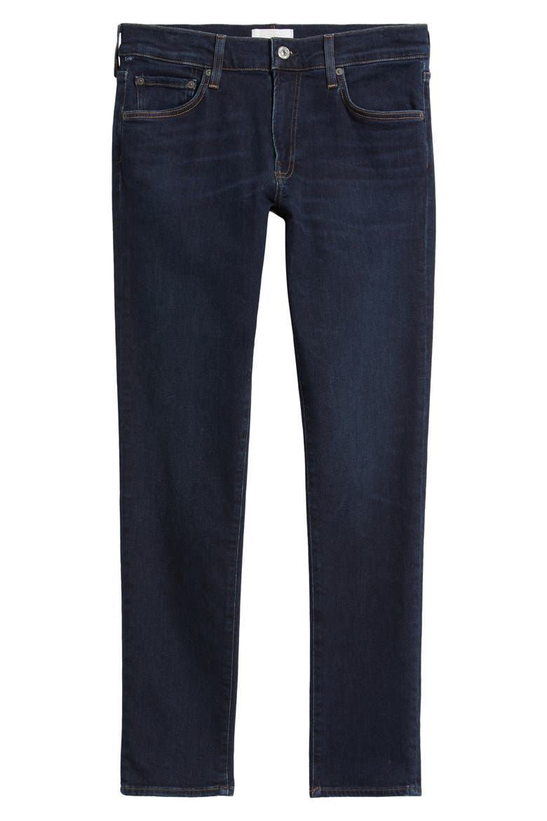 London Slim Taper Jeans, Alternate, color, DARK TINT MD D