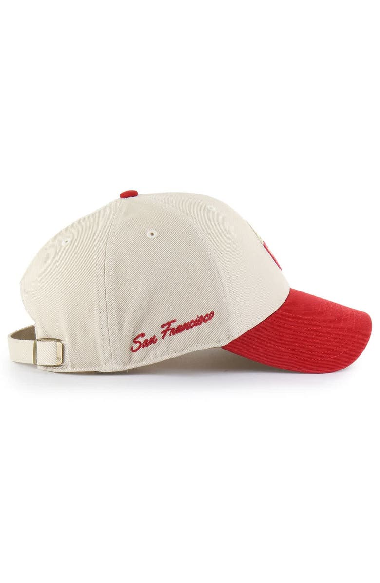 
47 Men
s 
47 Cream/Scarlet San Francisco 49ers Fairfield MVP Throwback Adjustable Hat, Alternate, color, Cream